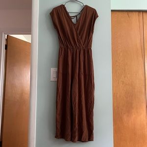 Universal Thread Linen Blend Wrap Jumpsuit M
